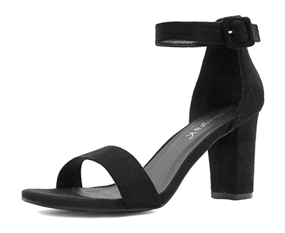 allegra k women's high chunky heel