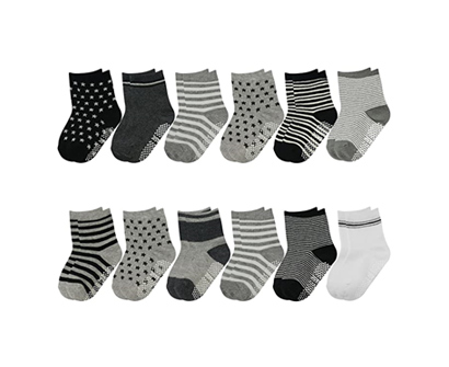 hip hall assorted non-skid cotton baby ankle socks