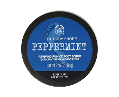 the body shop peppermint reviving pumice exfoliating foot scrub