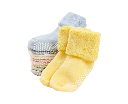 vwu 6 pack baby socks with anti slip grips