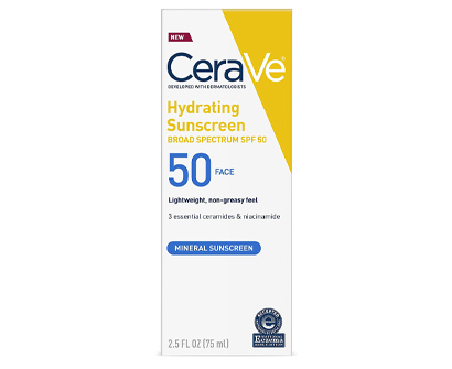 cerave 100% mineral sunscreen spf 50
