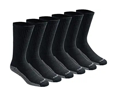 dickies men’s dri-tech moisture control crew socks