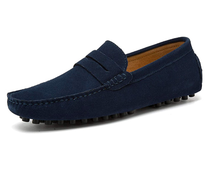 go tour men’s penny loafers moccasin driving shoes