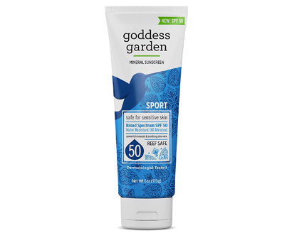 goddess garden - sport spf 50 mineral sunscreen lotion
