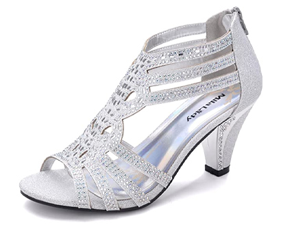 mila lady women’s lexie crystal dress heeled sandal