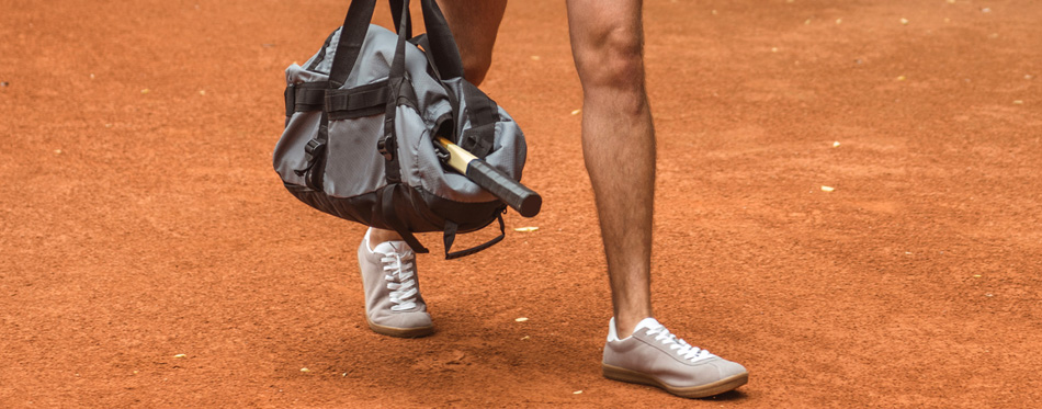 carrying tennis bag