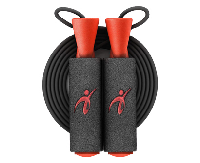 fitness factor adjustable jump rope with carrying pouch