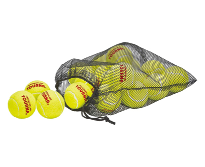 tourna mesh carry bag of 18 tennis balls