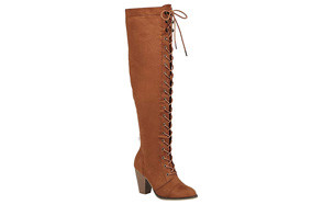 Forever Women's Chunky High Riding Boots
