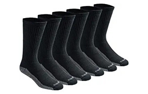 dickies men’s dri-tech moisture control crew socks