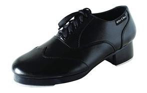 miller & ben tap shoes; triple threat; all black